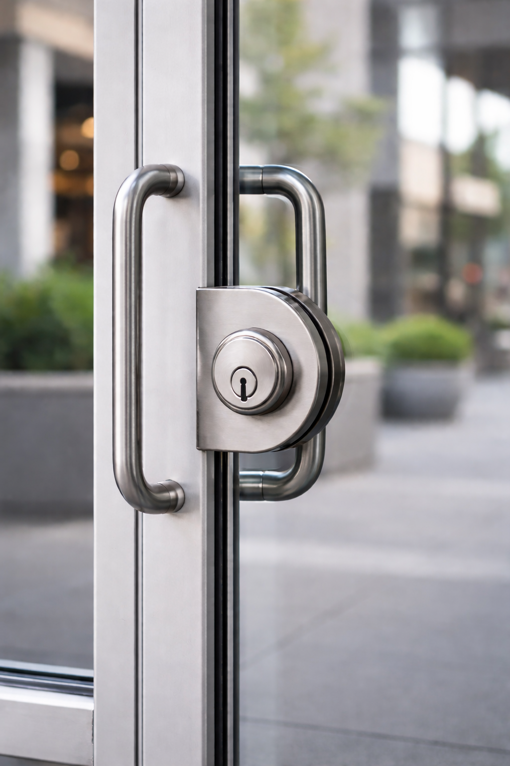 Commercial business locksmith service for office and storefront security